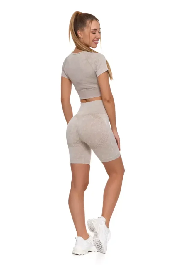 Legginsy kolarki damskie z wysokim stanem i efektem push-up - obrazek 12