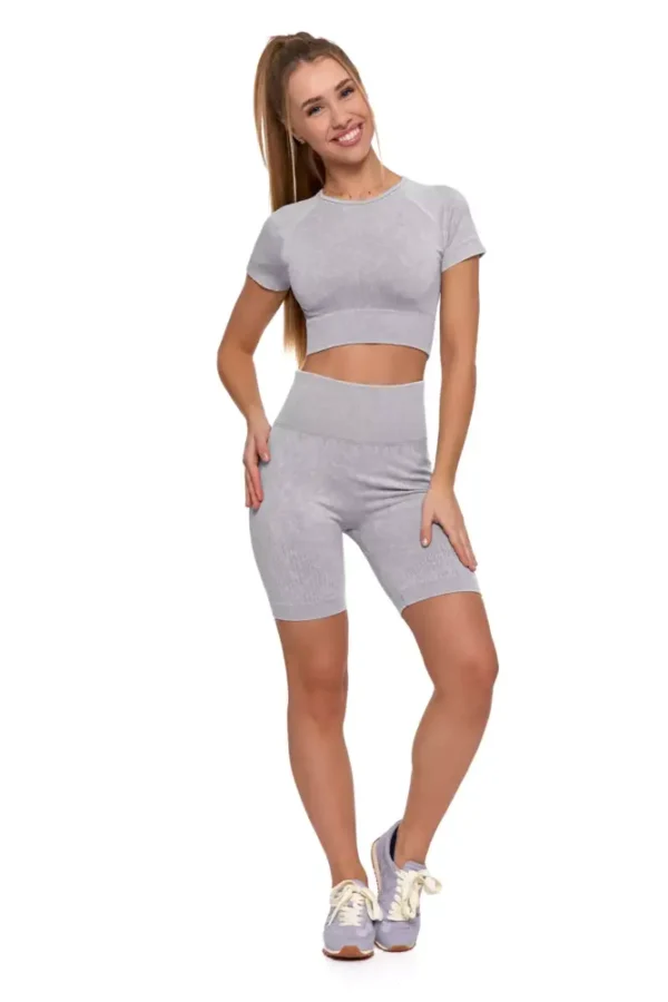 Legginsy kolarki damskie z wysokim stanem i efektem push-up - obrazek 17