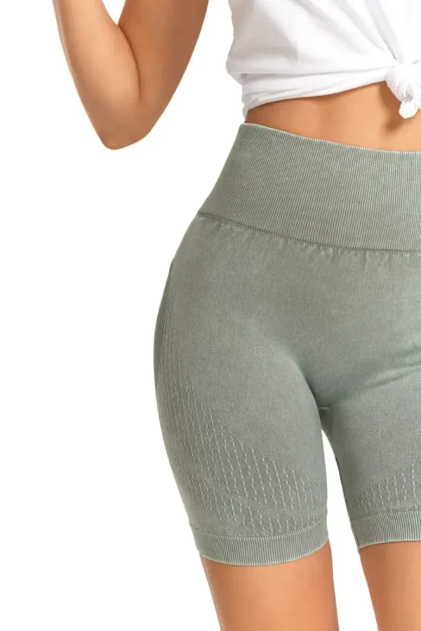 Legginsy kolarki damskie z wysokim stanem i efektem push-up - obrazek 8