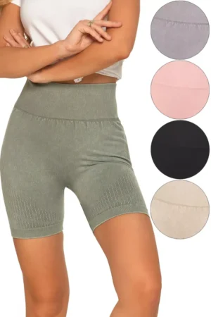 Legginsy kolarki damskie z wysokim stanem i efektem push-up