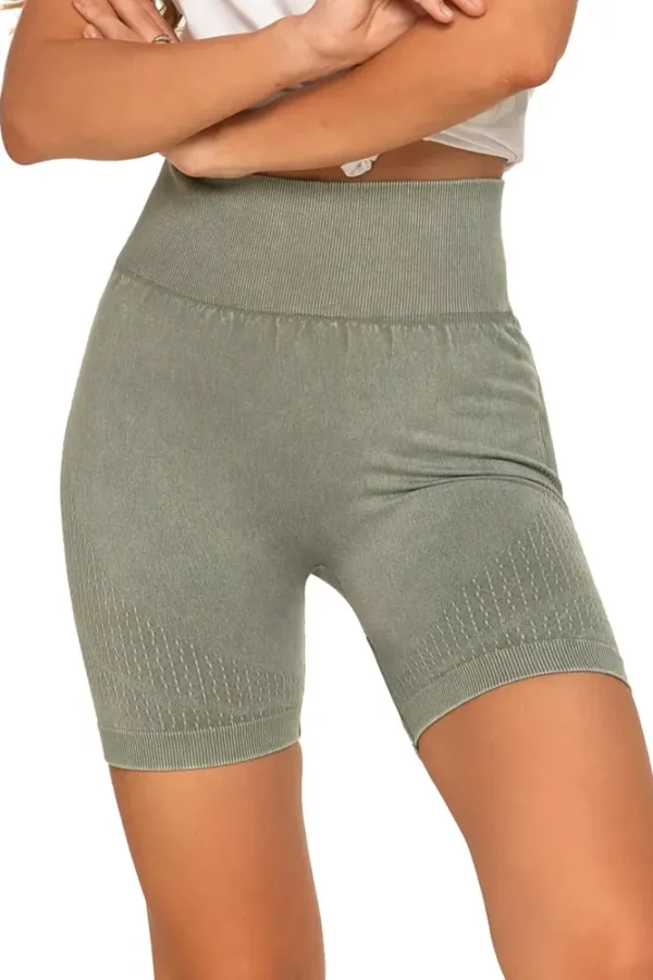 Legginsy kolarki damskie z wysokim stanem i efektem push-up - obrazek 6