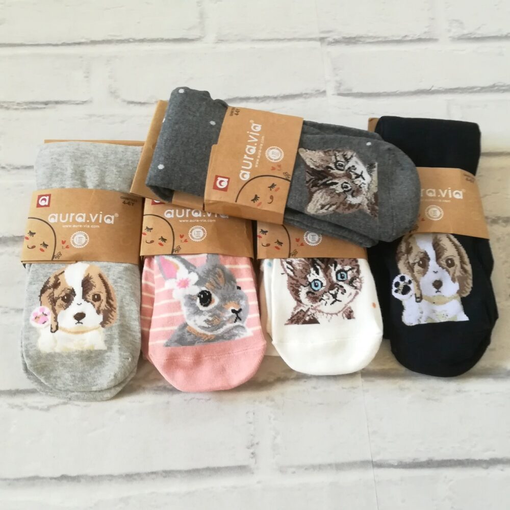 Rajstopy bawełniane - Zwierzątka