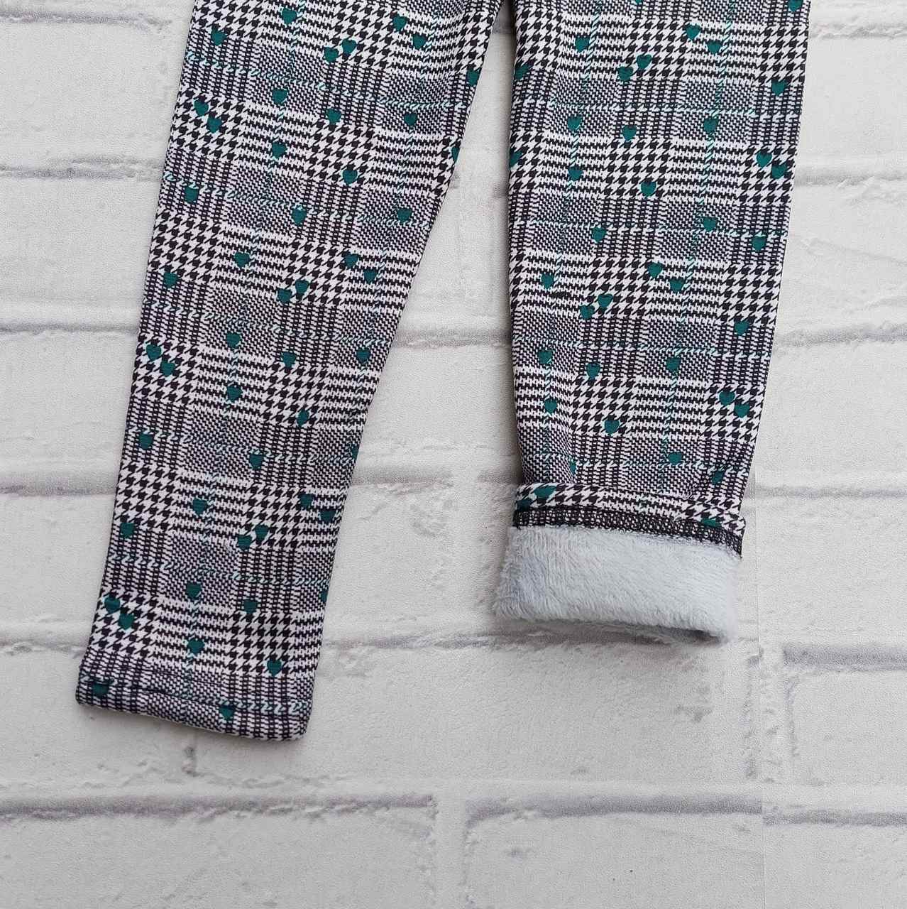 Legginsy Ocieplane serduszka - krateczka - obrazek 2