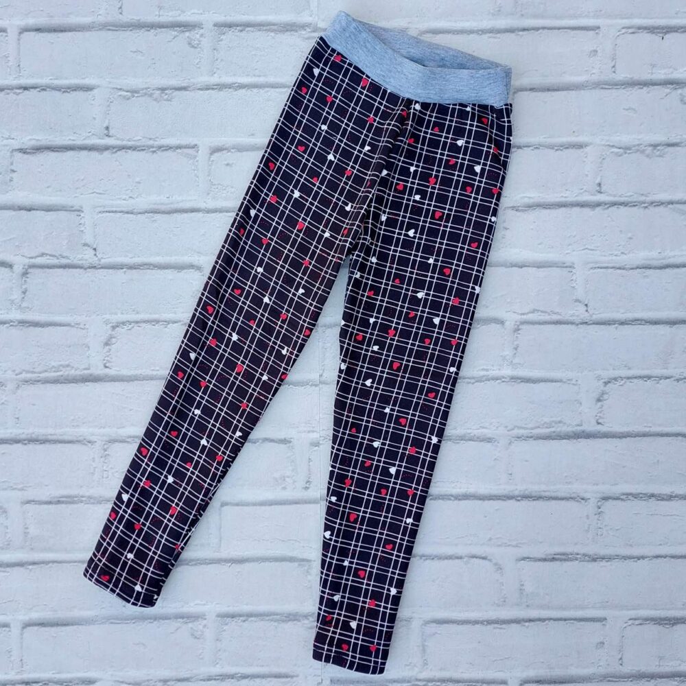 Legginsy Ocieplane serduszkaaa