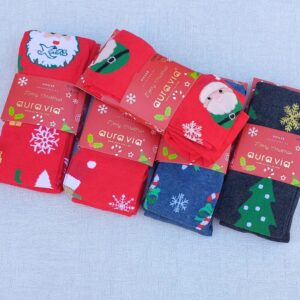 Rajstopy bawełniane - wzór świąteczny 2