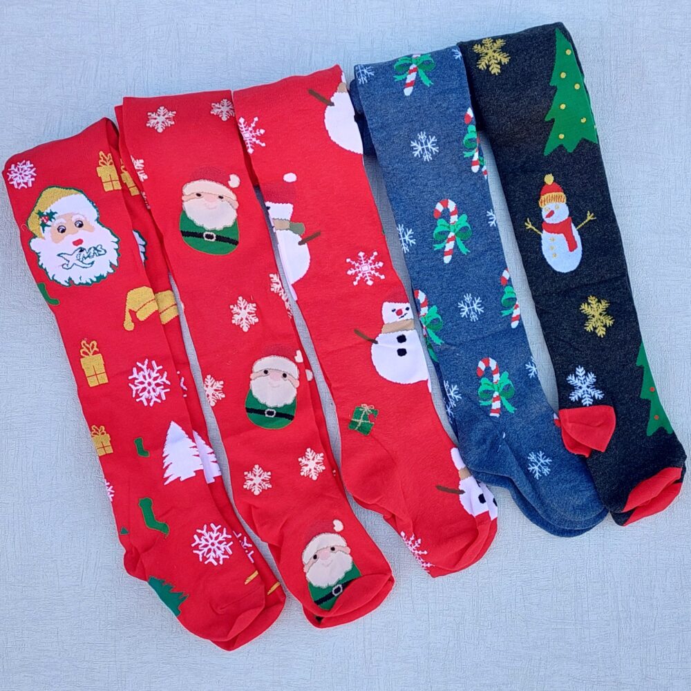 Rajstopy bawełniane - wzór świąteczny 2 - obrazek 2