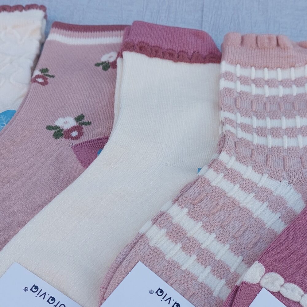 5x Skarpety Dziecięce z Wełną - THERMO króliki - obrazek 3