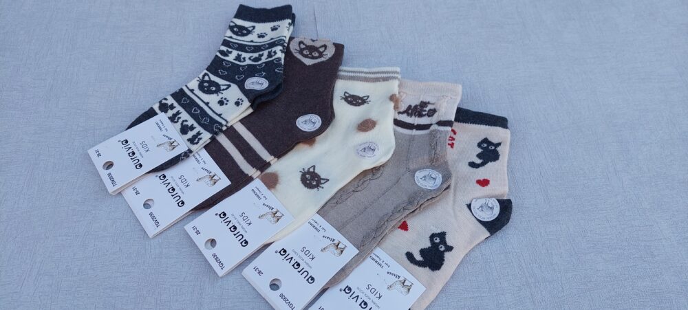 5x Skarpety Dziecięce z Wełną - THERMO KOCIAKI - obrazek 2