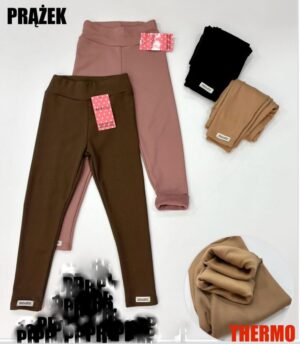 Legginsy ocieplane Prążek Termo Koloreeek