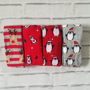 Rajstopy bawełniane - wzór świąteczny new