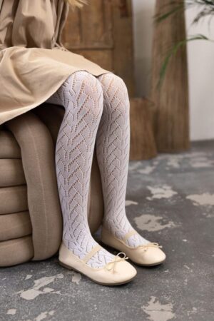 Rajstopy bawełniane ażurowe